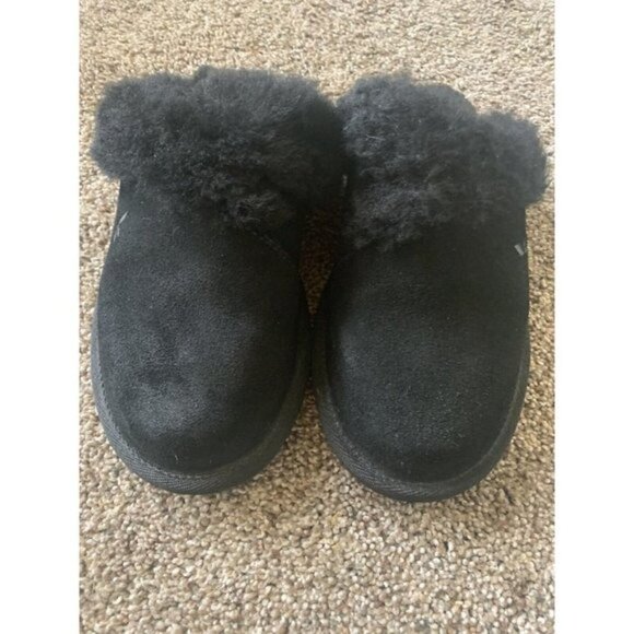 KOOLABURRA by UGG Milo Scuff Slipper 1015823 SIZE 5 Black Suede - Picture 2 of 7